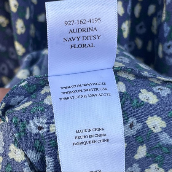 Rails M Audrina Dress Navy Ditsy Floral NWOT - Picture 11 of 12